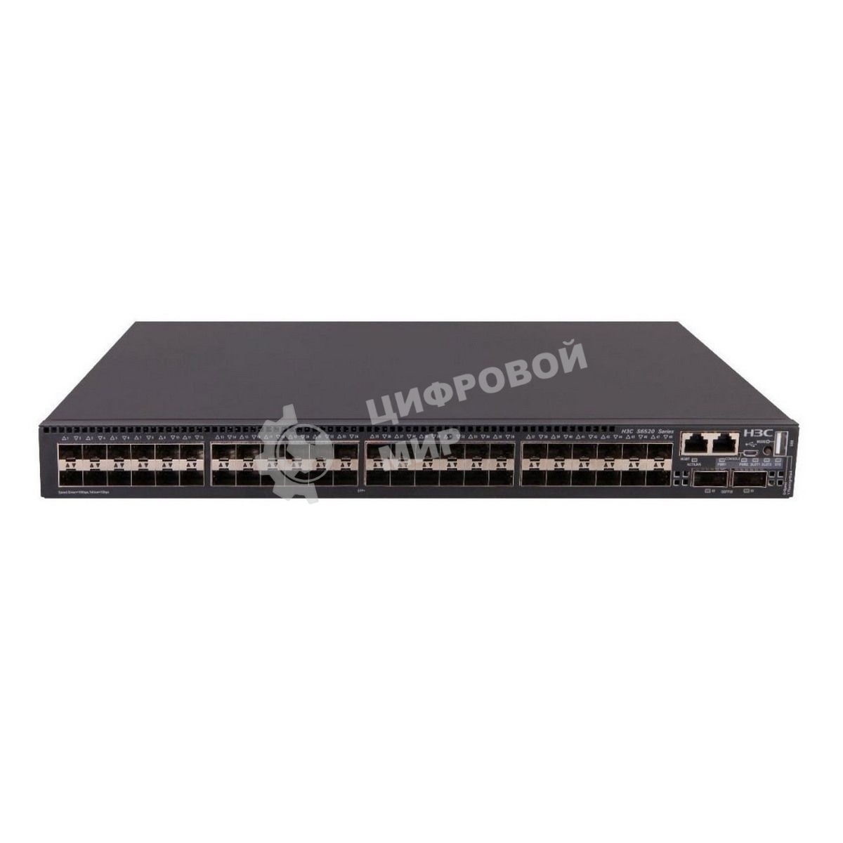 Коммутатор H3C LS-6520X-54HC-EI L3 Ethernet Switch 48SFP Plus+2QSFP28 w/o PSU and Fan 