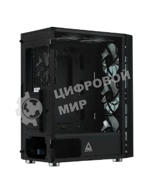 Компьютерный корпус Montech X3 GLASS, без БП, ATX 6x120мм 2xUSB 3.0 1xUSB3.1 audio bott PSU, черный