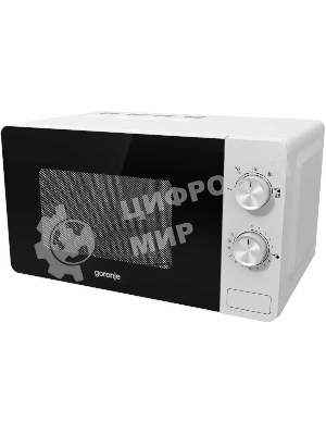 Микроволновая печь Gorenje MO20E1W белый, 20 л, 800 Вт, переключатели - поворотный механизм
