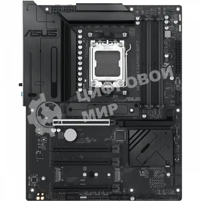 Материнская плата ASUS X870 MAX GAMING WIFI7, AM5, AMD X870, 4xDDR5, 4xSATA, 3xM.2, 1xPCIe 5.0 x16, 2xPCIe 4.0 x16, 1xPCIe x1, 1xHDMI, 2xUSB-C 40Gbps (USB4), 1xUSB-A 10Gbps, 3xUSB-A 5Gbps, 4xUSB-A 2.0, 1x2.5Gb LAN, Wi-Fi 7, Bluetooth 5.4, 3x3.5 мм, 7.1, A