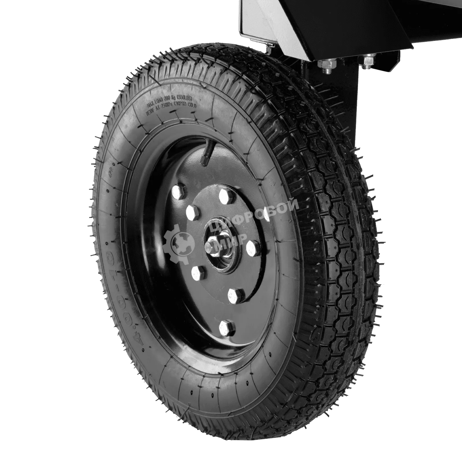 Прицеп для мотоблока Denzel TT-500, оцинк., груз. 500 кг, рег. сцепка, колеса 4.00-10, в упаковке