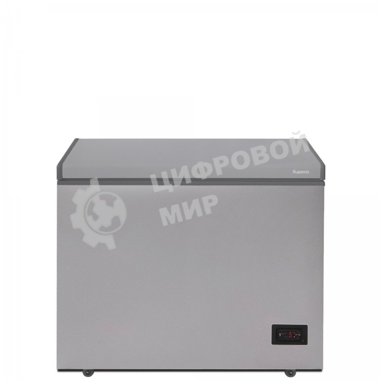Морозильный ларь Бирюса M210KDN металлик с глухой крышкой, 160л