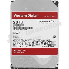 Жесткий диск HDD WD Red Pro 20Tb 7200rpm SATA 512Mb 3.5