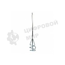 Миксер для песчано-гравийных смесей Denzel, 80 х 450 мм, оцинкованный, хвостовик SDS Plus