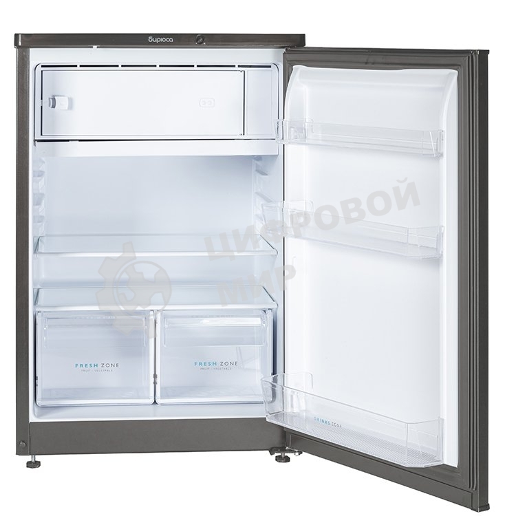 Холодильник Бирюса W508 графит однокамерный 116/34л морозилка сверху