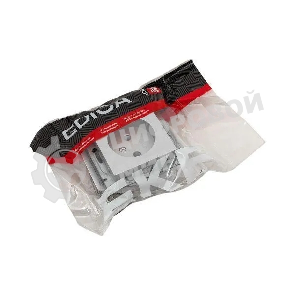 Розетка EKF UP1-SOA-100 СП Эпика 16А без заземл. без шторок механизм алюм.