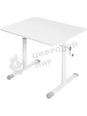 Стол офисный Defender Legend белый, 80x60 см, в63-86 см, ручной.
