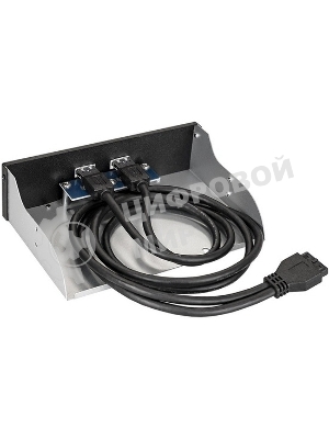 Планка USB на переднюю панель ExeGate U5H-615, 5,25