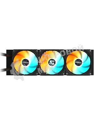 Жидкостная система охлаждения GIGABYTE Gaming GME 360 ARGB черный, алюминий/медь, 2200 об/мин, 35.8 дБ, 4 pin