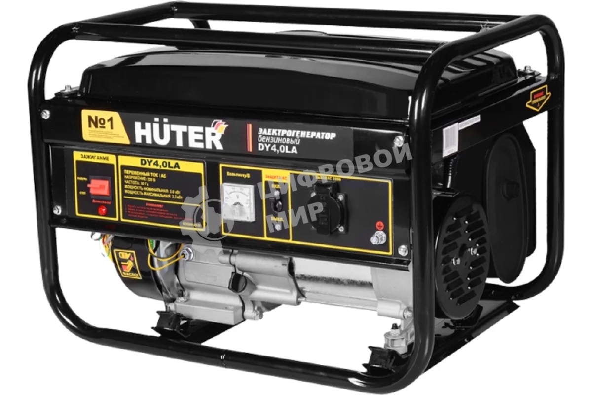 Электрогенератор бензиновый Huter DY4,0LA, 3.3 кВт, 68 дБ, 40.3 кг