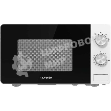Микроволновая печь Gorenje MO20E1W белый, 20 л, 800 Вт, переключатели - поворотный механизм