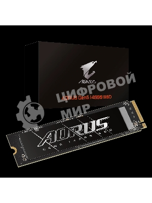 Накопитель SSD Gigabyte AORUS Gen5 14000 AG514K1Tb, 1Tb M.2 2280 PCI-Express 5.0x4, NVMe 2.0, 3D TLC NAND, Phison PS5026-E26, TbW 700