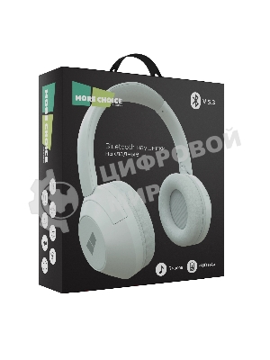 Беспроводные наушники MORE CHOICE HW11 белый, накладные, Bluetooth, до 6 ч