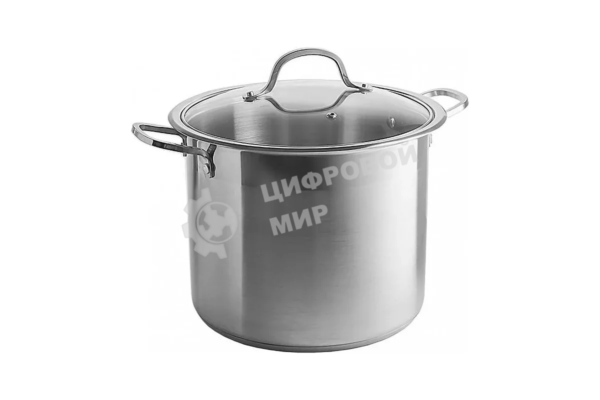 Кастрюля WEBBER BE-128-8L 8 л, 22 см, нержавеющая сталь, с крышкой
