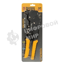 Заклепочник ручной Denzel 285 мм, поворотный, 0-360, заклепки 2,4-3,2-4,0-4,8 мм