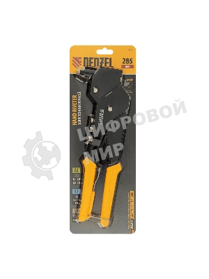 Заклепочник ручной Denzel 285 мм, поворотный, 0-360, заклепки 2,4-3,2-4,0-4,8 мм