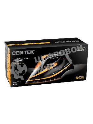 Утюг Centek CT-2358 желтый/черный, 3000 Вт, 50 г/мин, 190 г/мин, 380 мл