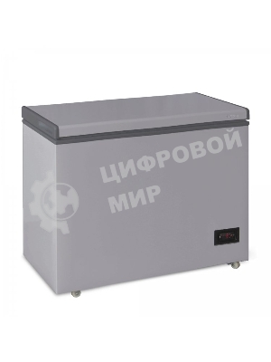 Морозильный ларь Бирюса M210KDN металлик с глухой крышкой, 160л