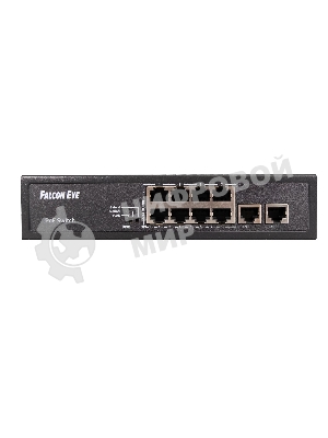 Коммутатор Falcon Eye FE-8FPG2, 8×100 Мбит/с PoE + 2×1 Гбит/с, неуправляемый