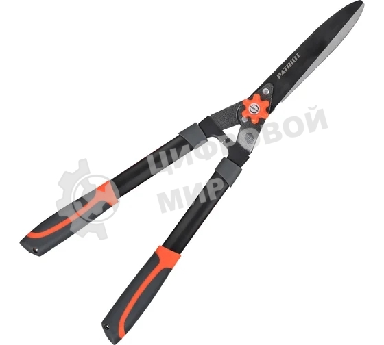 Ножницы для живой изгороди PATRIOT CSP-620, прямое лезвие, PP+TPR рукоятки, регул-ка прижима, 620 мм