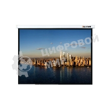 Настенный экран Lumien Master Picture 189х240 см Matte White FiberGlass, черная кайма по периметру, доп. черная кайма сверху 51 см 16:9