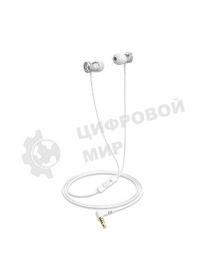 Проводные наушники Havit Wired earphone белый, внутриканальные, Jack 3.5 мм, встроенный микрофон