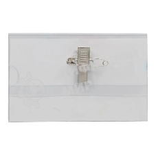 Бейдж Silwerhof 380012-00 90х56мм горизонтальный булавка+зажим