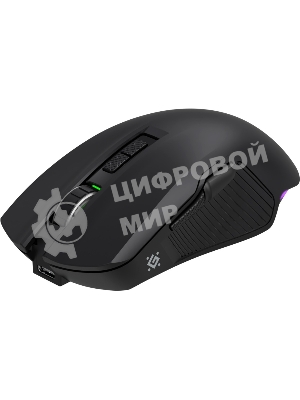 Мышь беспроводная/проводная Defender Whisper GM-209 черный, 7200 dpi, радиоканал, Bluetooth, USB, кнопки - 8