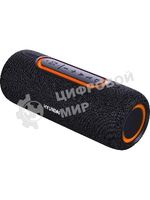 Колонка портативная Hyundai H-PS1021 черный/черный 25 Вт 1.0 BT 10м 1500mAh
