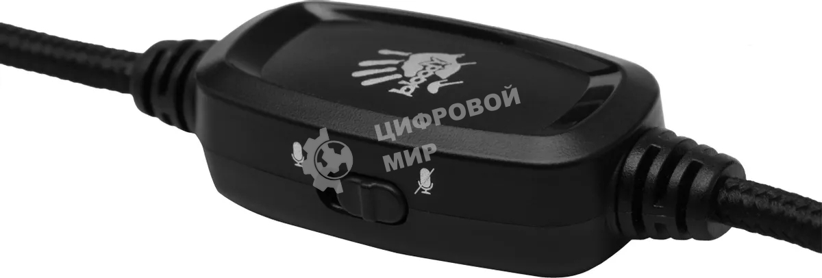 Гарнитура проводная с микрофоном A4Tech Bloody G260p черный 2м мониторные USB оголовье (G260P)