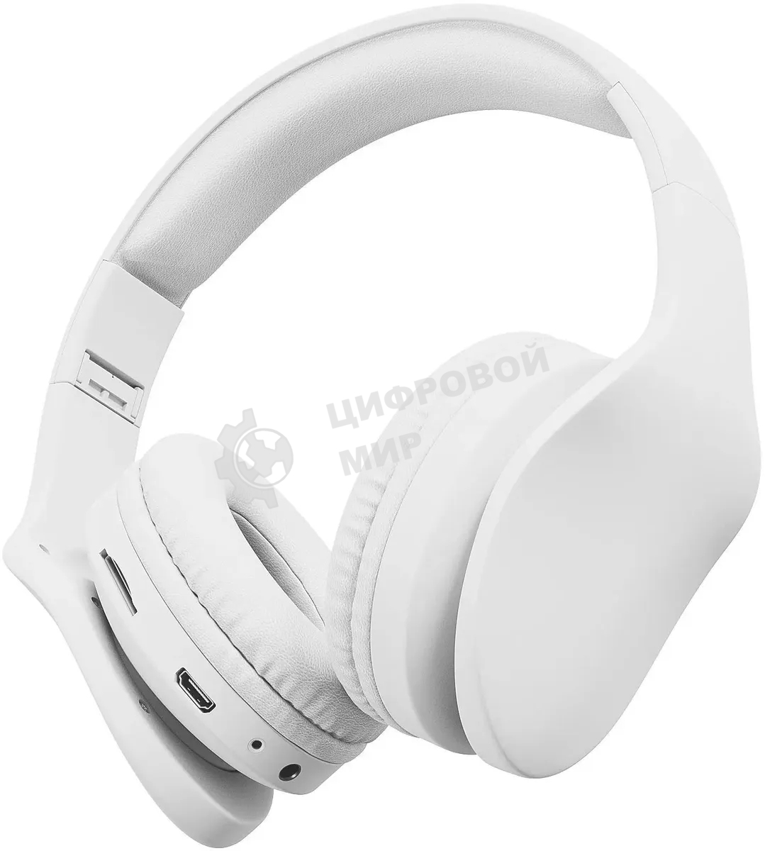 Гарнитура накладные Digma BT-17 белый/белый беспроводные bluetooth оголовье