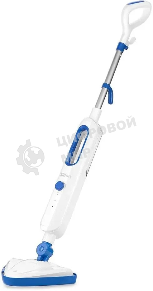 Швабра паровая Kitfort КТ-1048-3 белый/синий