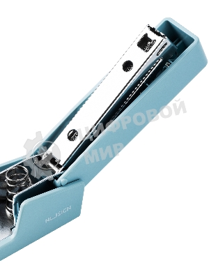 Степлер Deli NS084-BL Nusign 24/6 26/6 (20 листов) синий, 100 скоб, коробка