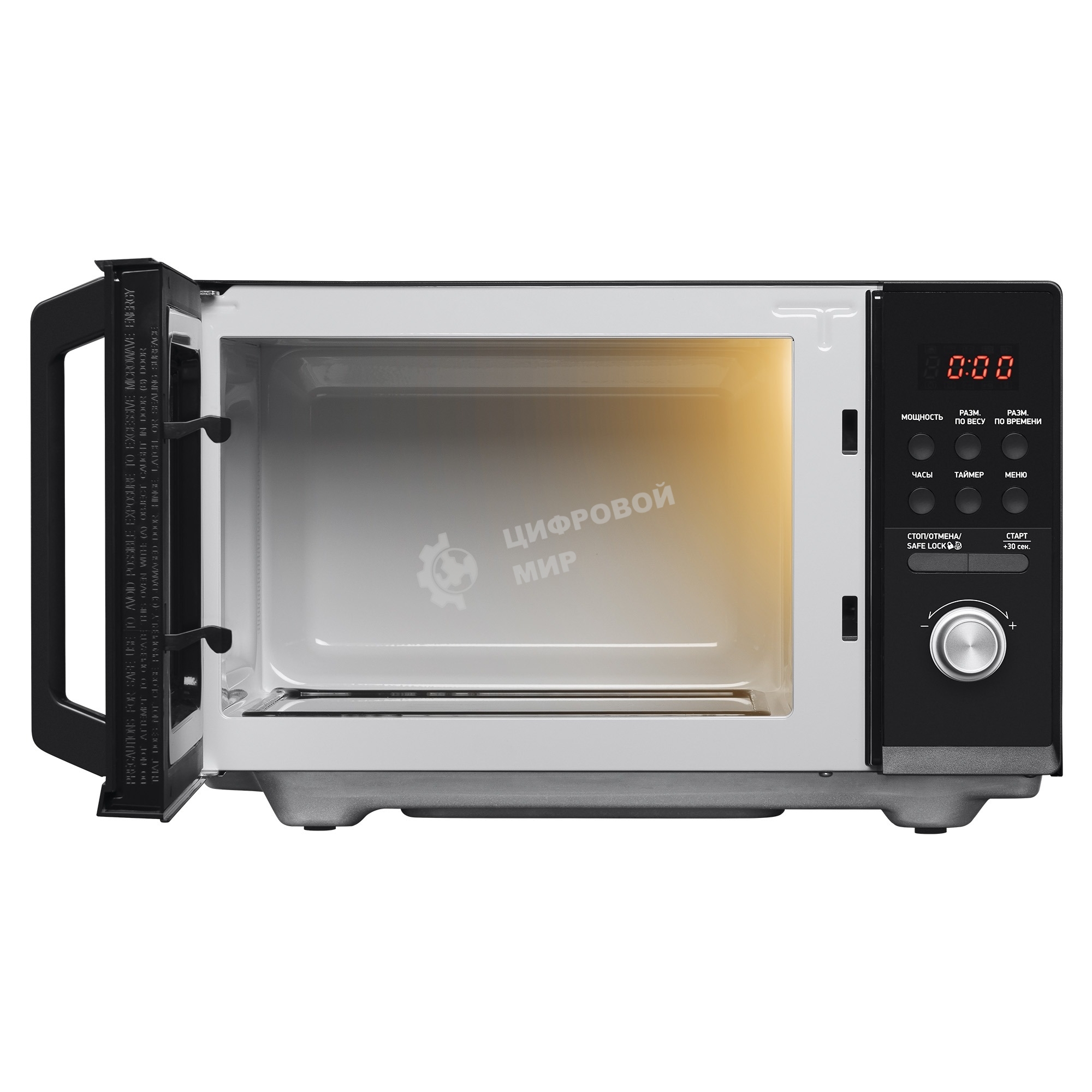 Микроволновая печь BBK 25MWS-954T/B черный, 25 л, 900 Вт, переключатели - кнопки, поворотный механизм