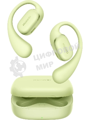 Наушники TWS Huawei FreeArc (Moose-T00) зеленый, открытые (накладные с дужкой), Bluetooth, до 7 ч