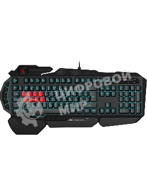 Клавиатура A4Tech Bloody B318 черный USB Multimedia Gamer LED (подставка для запястий)