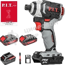 Винтоверт P.I.T. PSD20H-170A/2 аккум. патрон:держатель бит 1/4