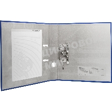 Папка-регистратор Silwerhof A4 75мм ПВХ/бумага синий без. окант. сборная (упак.:2шт)