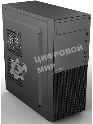 Компьютерный корпус CBR PCC-ATX-E188-WPSU ATX Miditower E188, без БП, 1*USB 3.0, 2*USB 2.0, HD Audio+Mic, черный