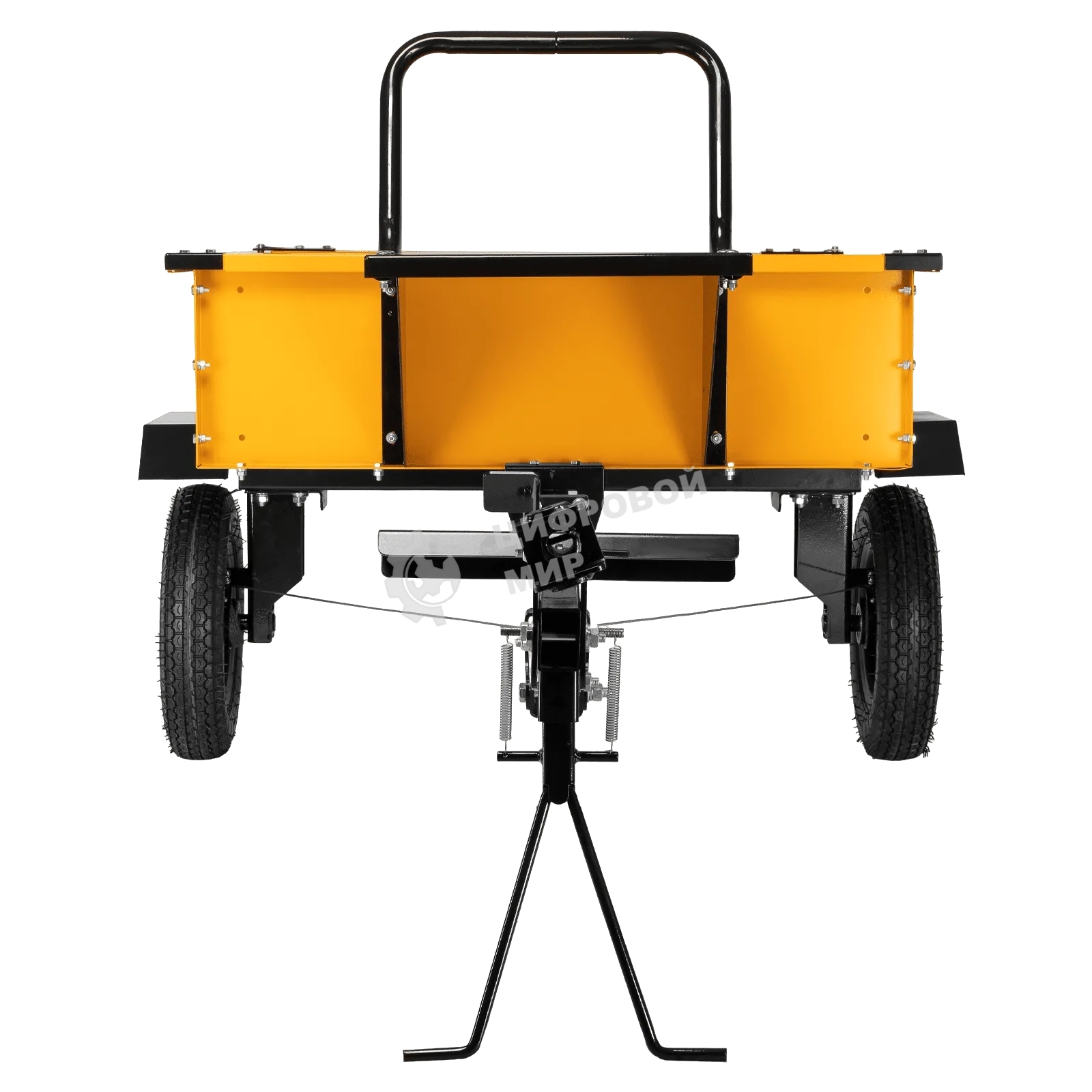 Прицеп для мотоблока Denzel TT-500, оцинк., груз. 500 кг, рег. сцепка, колеса 4.00-10, в упаковке