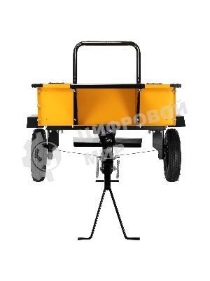 Прицеп для мотоблока Denzel TT-500, оцинк., груз. 500 кг, рег. сцепка, колеса 4.00-10, в упаковке