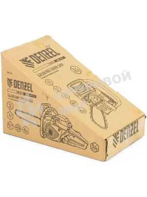 Пила цепная бензиновая Denzel DGS-5218, шина 45 см, 52см3, 3,5 л.с., шаг 0,325, паз 1,5 мм,