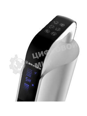 Колонный вентилятор BRAYER 4955BR , эл..упр.,пультДУ,вращение,мощ-ть 60Вт, LED дисплей, 3 скор.Таймер
