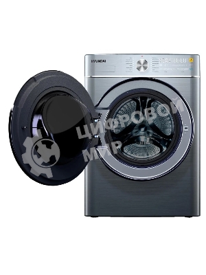 Стиральная машина Hyundai WMD9413 серебристый, загр. фронтальная макс.: 10 кг 1400 об/мин класс: В