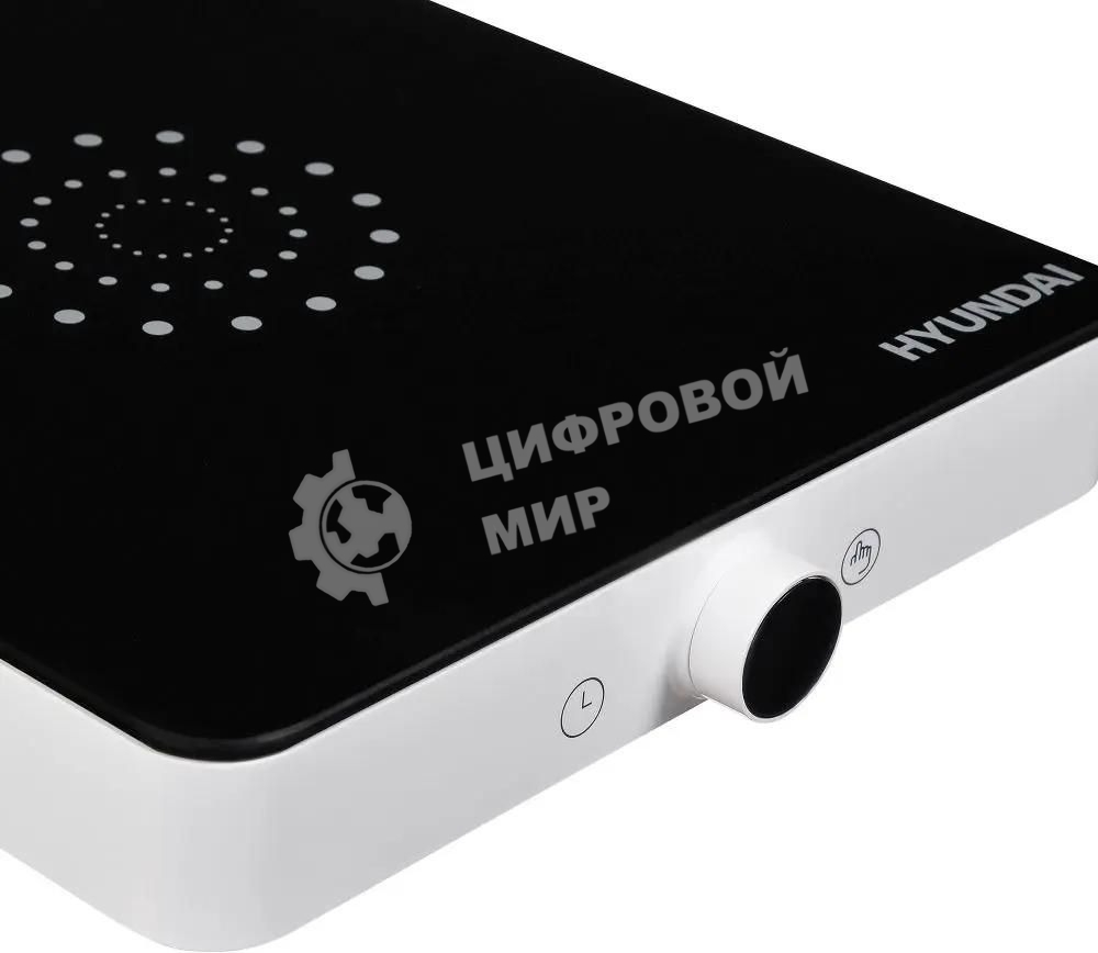 Плита настольная электрическая Hyundai HYC-0105 белый стеклокерамика