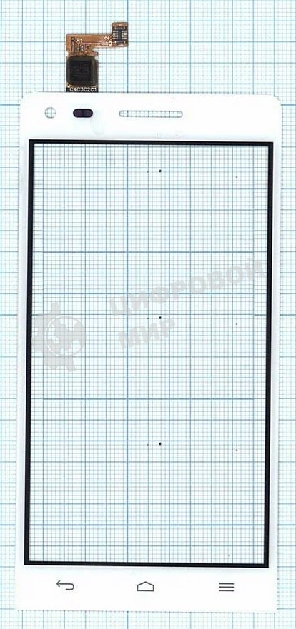 Сенсорное стекло (тачскрин) для Huawei Ascend G6, белое