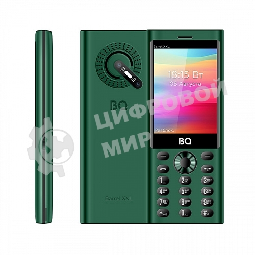 Мобильный телефон BQ 3598 Barrel XXL зеленый/черный