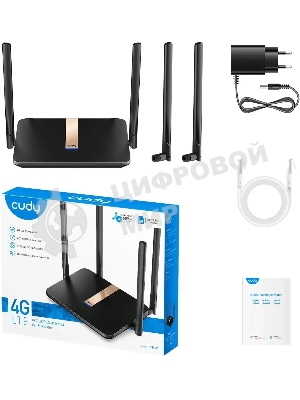 Маршрутизатор Cudy LT500D AC1200 Wi-Fi cat. 4 черный