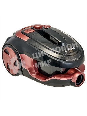 Пылесос Delta LUX DE-3501 черный/терракотовый, 400/2400 Вт, уборка сухая, пылесборник контейнер 2,5 л