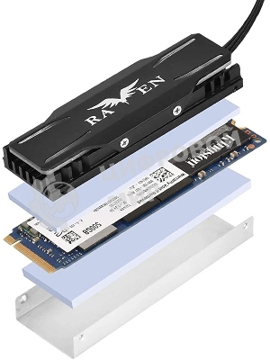 Комплект охлаждения M.2 SSD, ARGb, G560TP03ARGb010 Комплект охлаждения M.2 SSD cooling kit with ARGb lighting